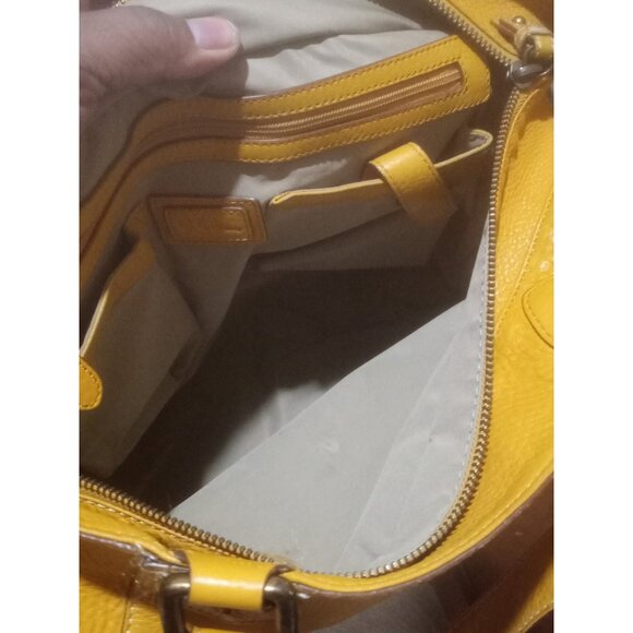 Beautiful Cole Haan Tan Brown Soft Leather Shoulder Handbag w/Double Handles - Picture 10 of 11